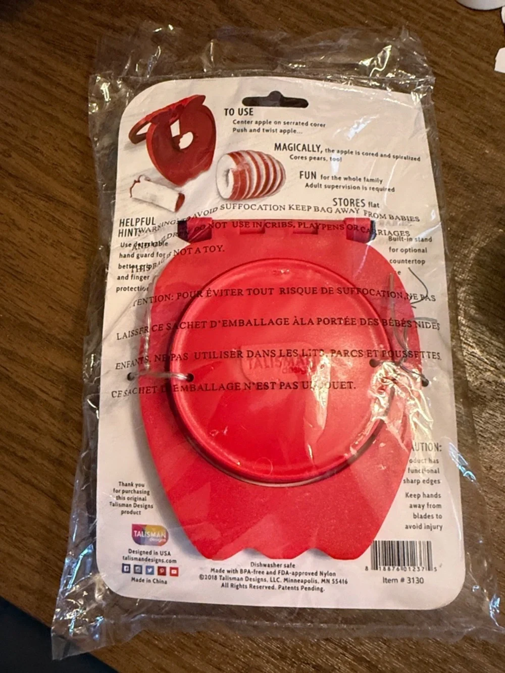 Red Apple Spiralizer Corer - Kitchen Tool
